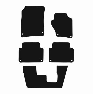 Audi Q7 2006 - 2015 (7 Seater Version) Car Mats